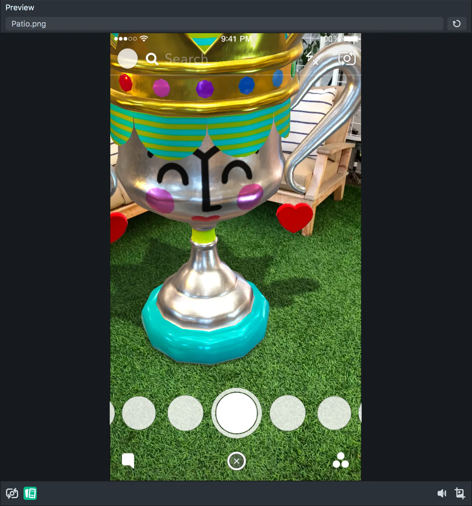 Preview (Located in top right)